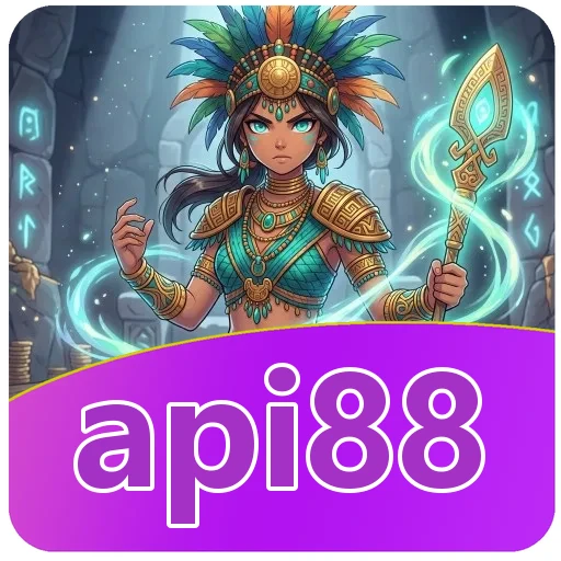 Logo api88 di halaman download APK